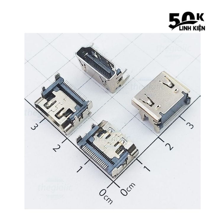 HDMI 19Pin A Cái SMD, Cổng HDMI Cái Type A 19 Chân Thẳng SMD