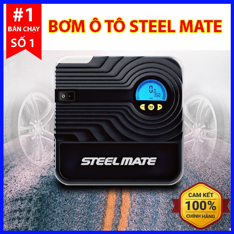 Bơm Lốp Ô Tô STEELMATE P05 Bảo Hành 12 Tháng – Bơm Xe Ô Tô, Xe Máy Thông Minh Cảm Biến Hơi Tự Ngắt