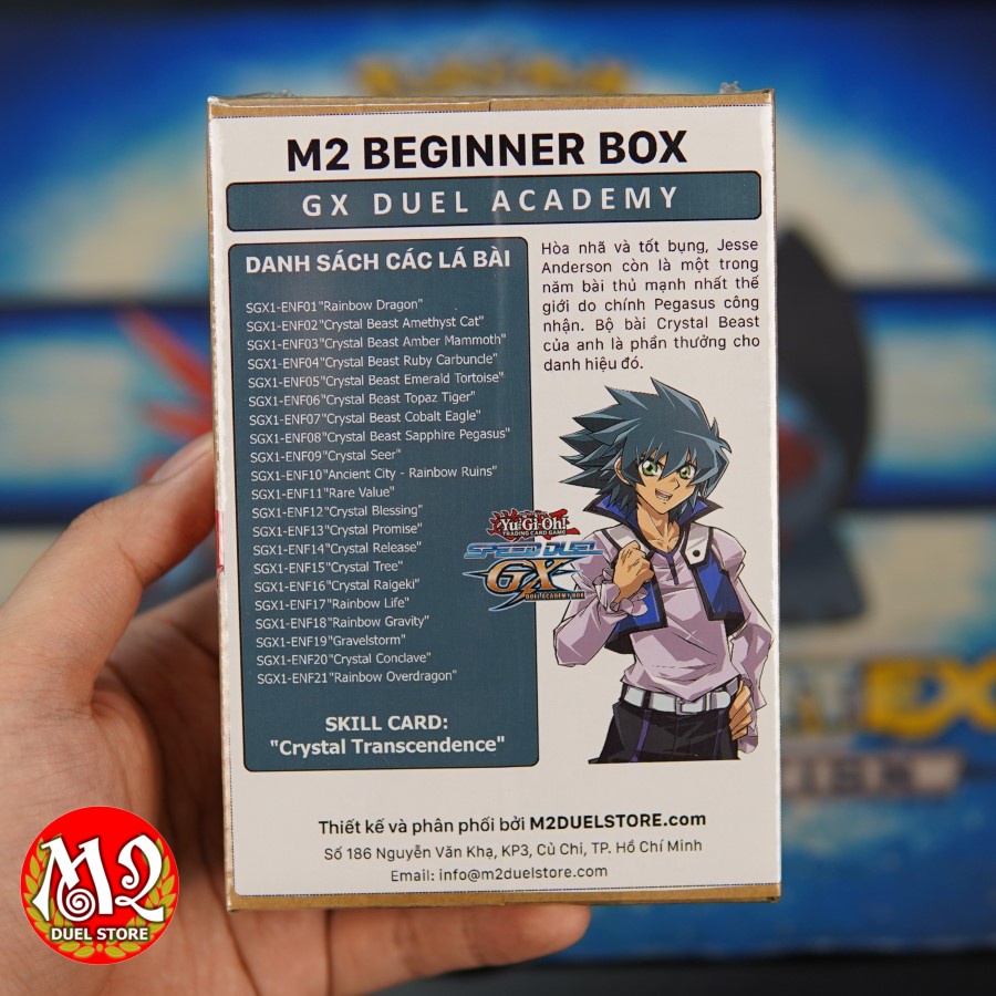 Hộp thẻ bài Yugioh M2 Beginner Box - GX DUEL ACADEMY Deck Speed Duel - Crystal Transcendence