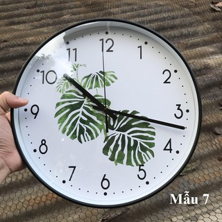 [ 9 Mẫu Đẹp ] Đồng hồ treo tường trang trí đẹp, Máy Quartz kim trôi êm ái.