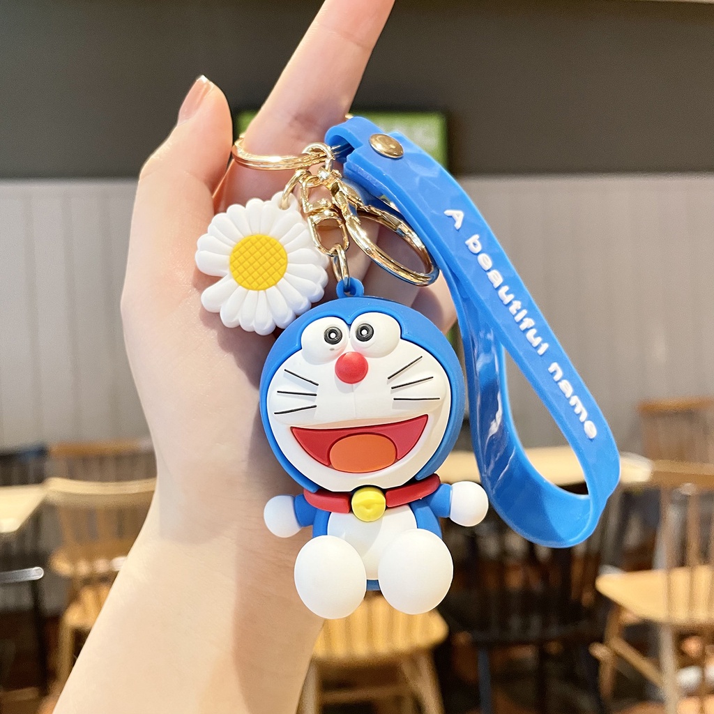 Móc khóa hình mèo máy Dora hoạt hình đáng yêu - LERA