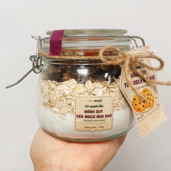 Combo Làm Bánh Cookie Yến Mạch Nho Đen | GIÁ RẺ - ĐẦY ĐỦ NGUYÊN LIỆU - CÓ HƯỚNG DẪN CHI TIẾT