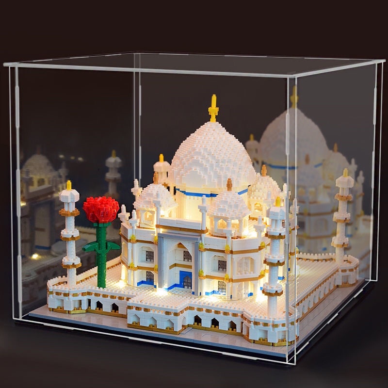 (ORDER) Bộ xếp hình Lego đền Taj Mahal 4146 mảnh ghép (kèm dây đèn và bông hồng Lego) đồ chơi lắp ráp trẻ em