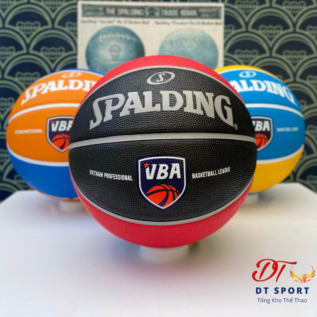 Quả bóng rổ chính hãng Spalding VBA size 7⚠️𝑭𝑹𝑬𝑬𝑺𝑯𝑰𝑷⚠️ tiêu chuẩn thi đấu [ TẶNG KIM BƠM ]