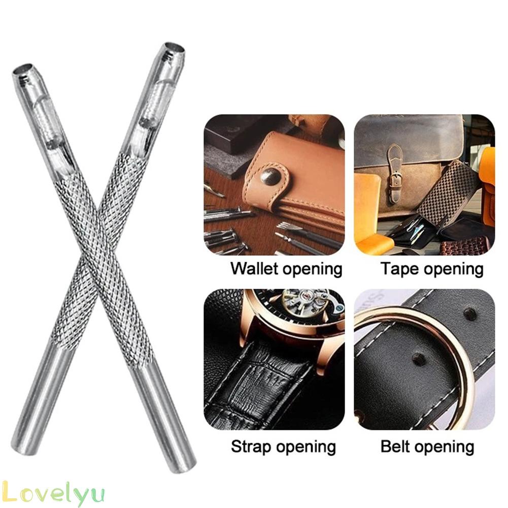 ◀READY▶4Pcs/Lot Leather Round Shape Hole Punch Kit Belt Watch Band Hollow DIY Tools# Good Quality