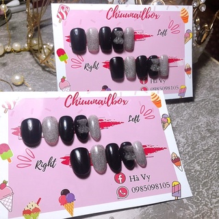 Móng úp thiết kế_ mã gấu gel flash [ nailbox xinh giá rẻ]
