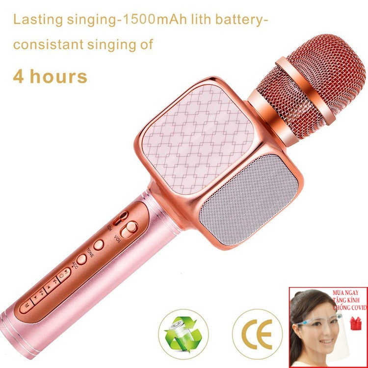 [Mã ELHACE giảm 4% đơn 300K] Micro karaoke bluetooth SD 10, mic hát không dây kiêm loa blutooth, thu âm khi hát