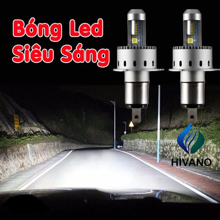 Bóng Đèn Led Pha Cos Gầm Ô Tô Siêu Sáng Dùng Chân H1 H4 H7 HB3-9005 HB4-9006 H11 Cao Cấp Cho Xe Hơi [ 2 Bóng]