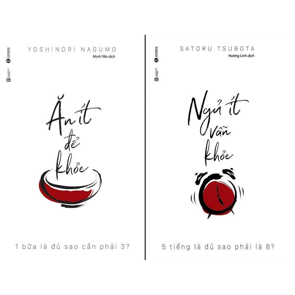 Combo Sách - Ăn Ít Để Khỏe + Ngủ Ít Vẫn Khỏe