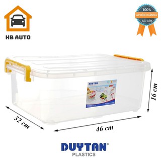 [ TIỆN ÍCH] Thùng Nhựa Đựng Đa Năng Chữ Nhật Trong suốt 15 Lít H116 Giá Siêu Tiết Kiệm