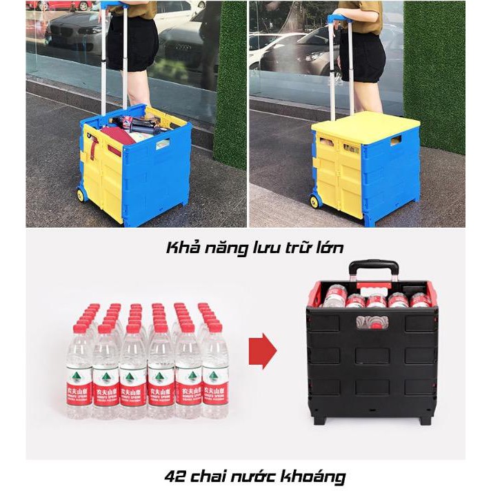 Xe kéo đa năng,khả năng chứa đồ, gấp gọn thông minh - Home and Garden