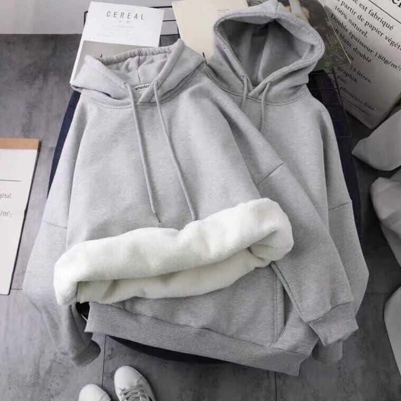 áo Hodie nỉ trơn UNISEX mũ hai lớp⚡️FREESHIP EXTRA⚡️áo Hodie nỉ ngoại hotren