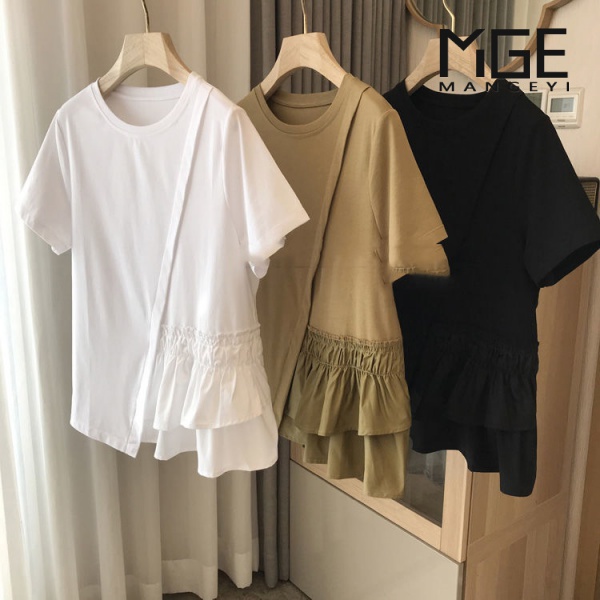 Áo Thun Cotton Tay Ngắn Dáng Rộng Thời Trang Mùa Hè Dành Cho Nữ