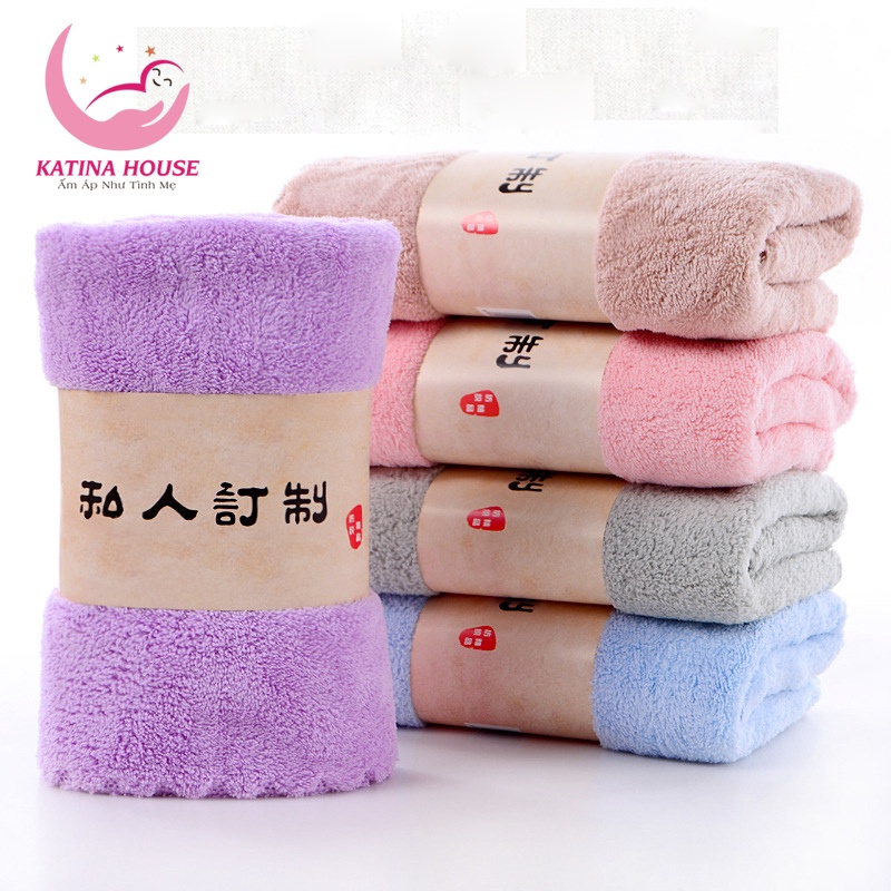 Set 5c Khăn mặt lông cừu Hàn Quốc siêu mềm mại, mịn, thấm hút tốt 30x50cm