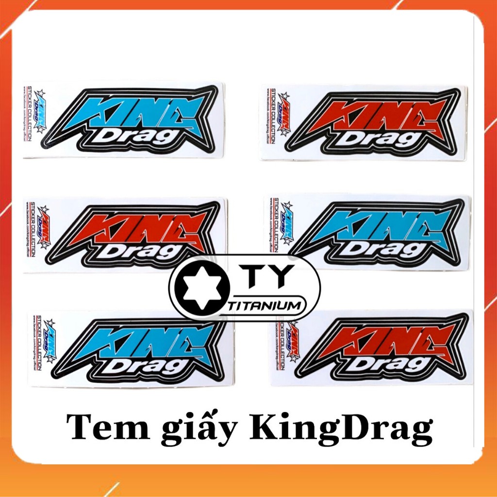 TEM CHỮ KINGDRAG trang trí xe máy cực đẹp