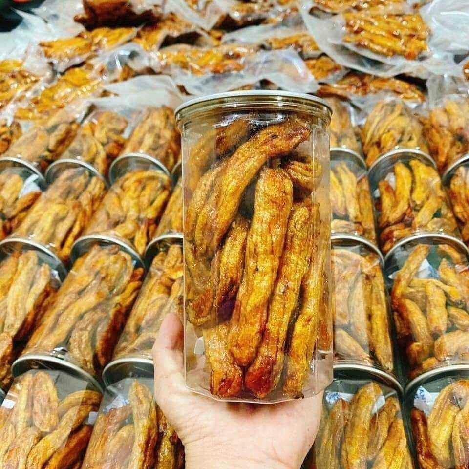 Chuối sấy dẻo Đà Lạt - lon 500 gr -Đảm bảo chất lượng
