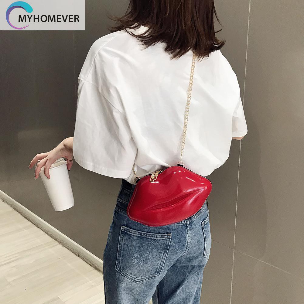 Túi Xách Tay Nữ In Hình Đôi Môi