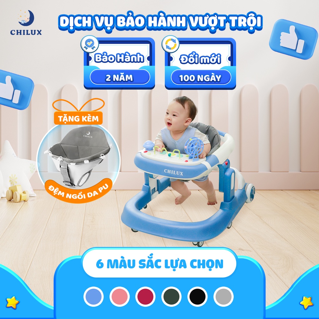 Xe tập đi cho bé chữ U Chilux Walk-S, đa năng, tạo cho bé phương hướng cố định khi di chuyển