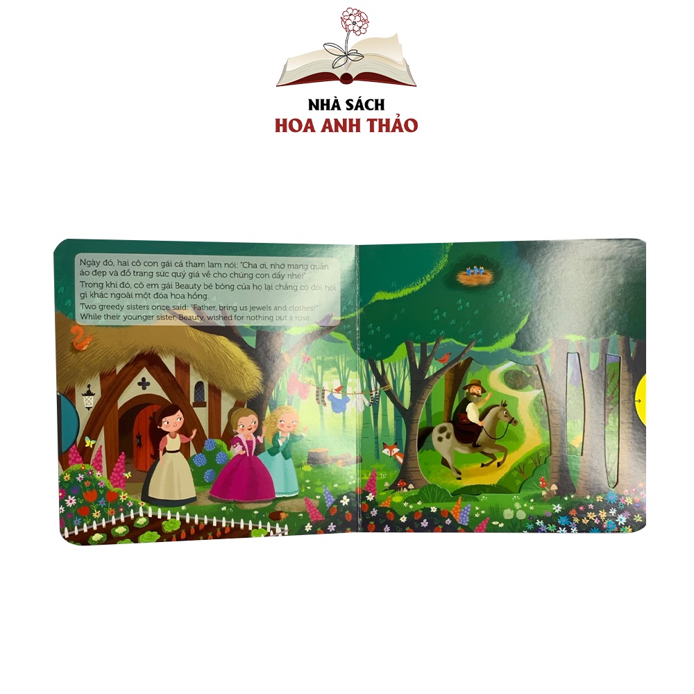 Sách chuyển động tương tác lật mở nhiều chủ đề cho bé