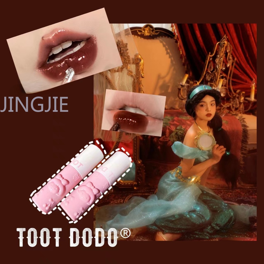 Son Môi Bóng Dưỡng Ẩm Thiết Kế Vỏ Khắc Hình Quả Cherry Dễ Thương