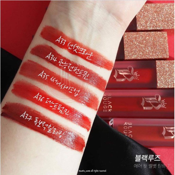 [Hot New] Son Kem Lì Black Rouge Air Fit Velvet Tint Ver.7 VELVET CROWN | Thế Giới Skin Care