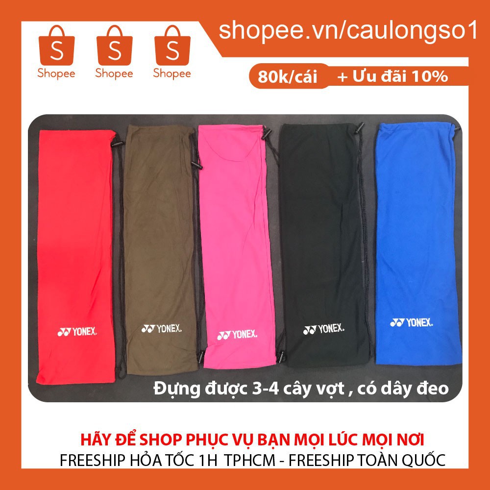 Túi vải nhung đựng vợt cầu lông logo yonex Đẹp Rẻ Chất lượng