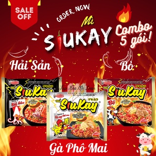 Mì ăn liền siukay 7 cấp độ đủ vị hải sản