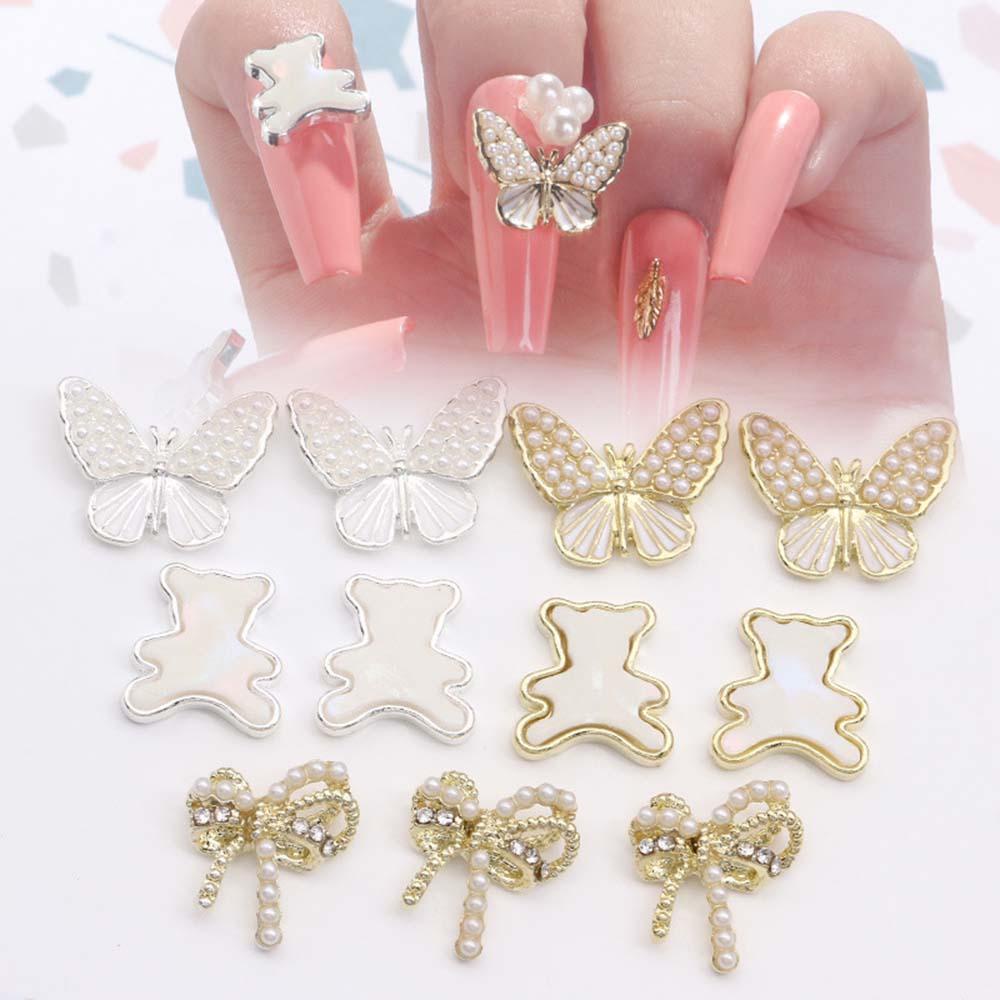 Phụ Kiện Trang Trí Móng Tay 3D Hình Gấu Xinh Xắn