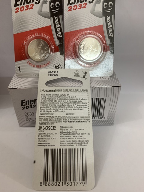 Pin CR2032 Energizer Lithium 3V