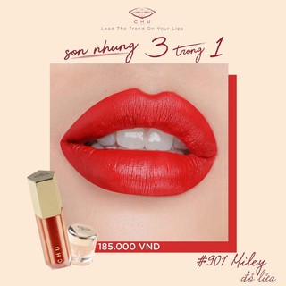Son nhung kem lì chu lipstick mượt mịn lâu trôi mịn mượt như nhung