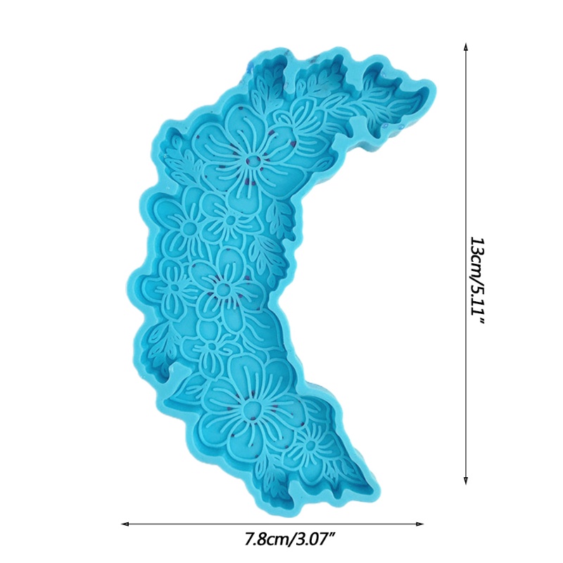 Khuôn Silicone Làm Đế Lót Ly Hình Hoa Mặt Trăng DIY