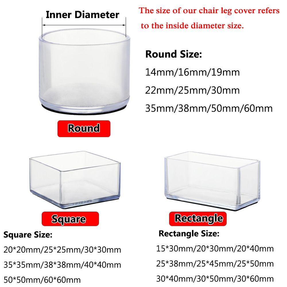BORAG Miếng Lót Chân Bàn Ghế Bằng Silicone Hình Tròn