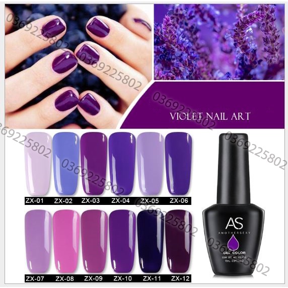 Sơn Gel AS Màu Purple mã ZX