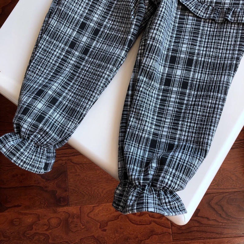 Quần dài bé gái 5-11 tuổi vải cotton lớp bông ấm áp