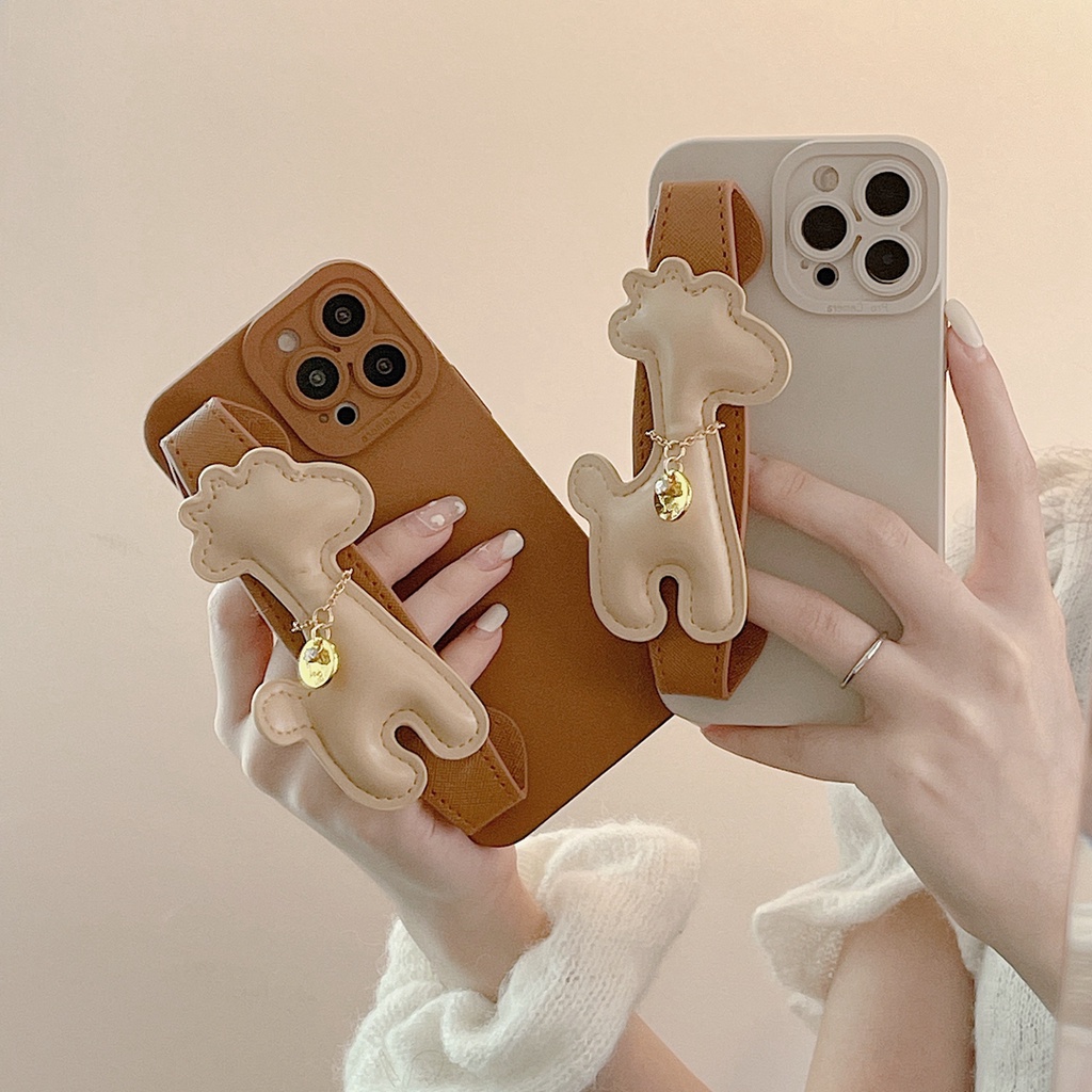 Ốp Điện Thoại tpu Mềm Hình Hươu Cao Cổ 3D Cho Iphone 14 pro max 14 Plus 13 pro max 7plus 8 8 Plus Xr X / Xs Xs max 11 11 pro 11 Promax 12 pro max
