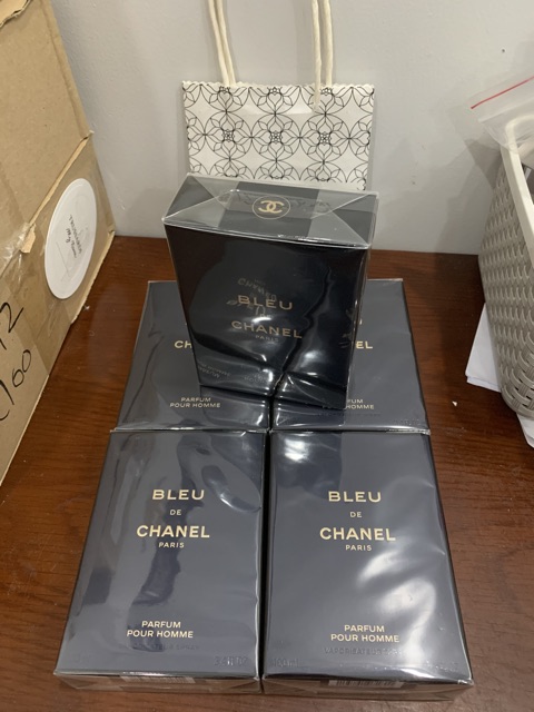 Nước hoa Chanel Bleu Parfum Pour Homme 100ml full seal (chữ vàng như hình) (HCM)