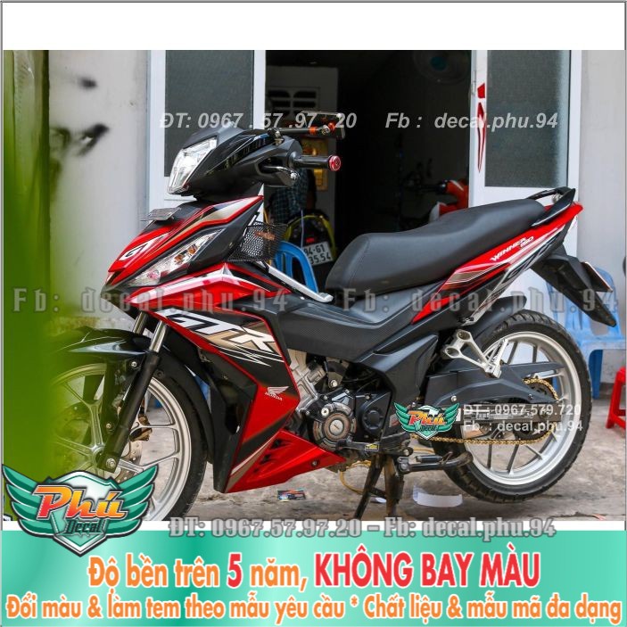 Tem rời Winner GTr đỏ đen bạc (H) -1