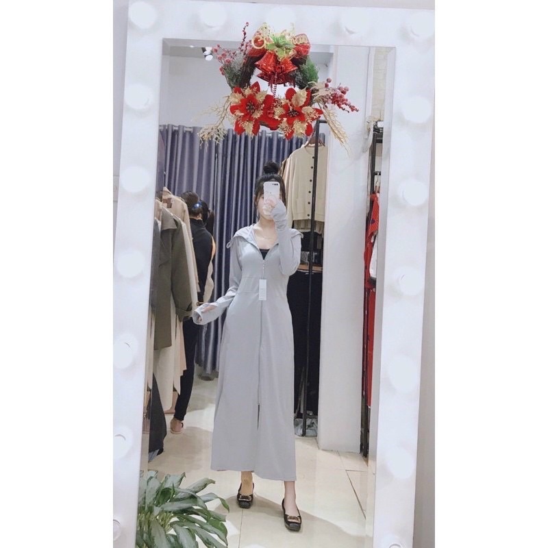 áo chống nắng 2 lớp thông hơi dáng dài