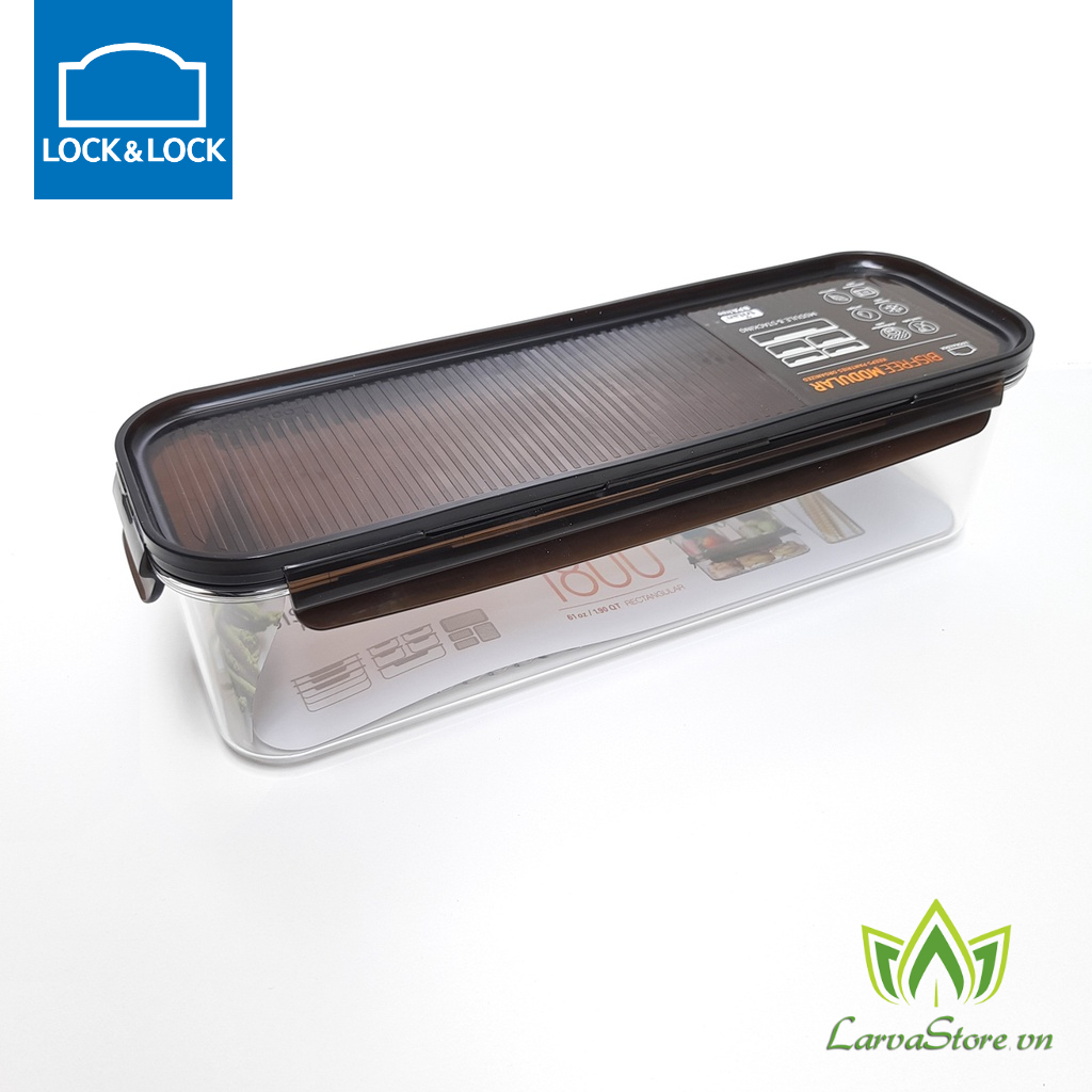 Hộp Bảo Quản Nhựa Tritan LocknLock Bisfree Modular LBF410 1.8 Lít