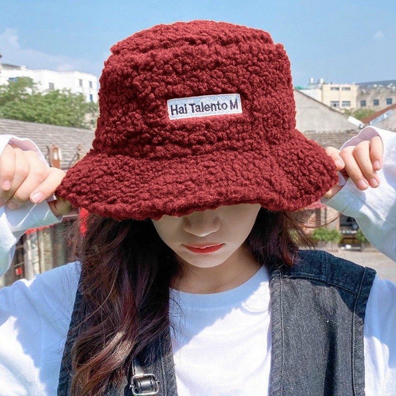 Mũ Bucket Lông Cừu Thời Trang Hàn Quốc Siêu Hot Hit 2020 | BigBuy360 - bigbuy360.vn