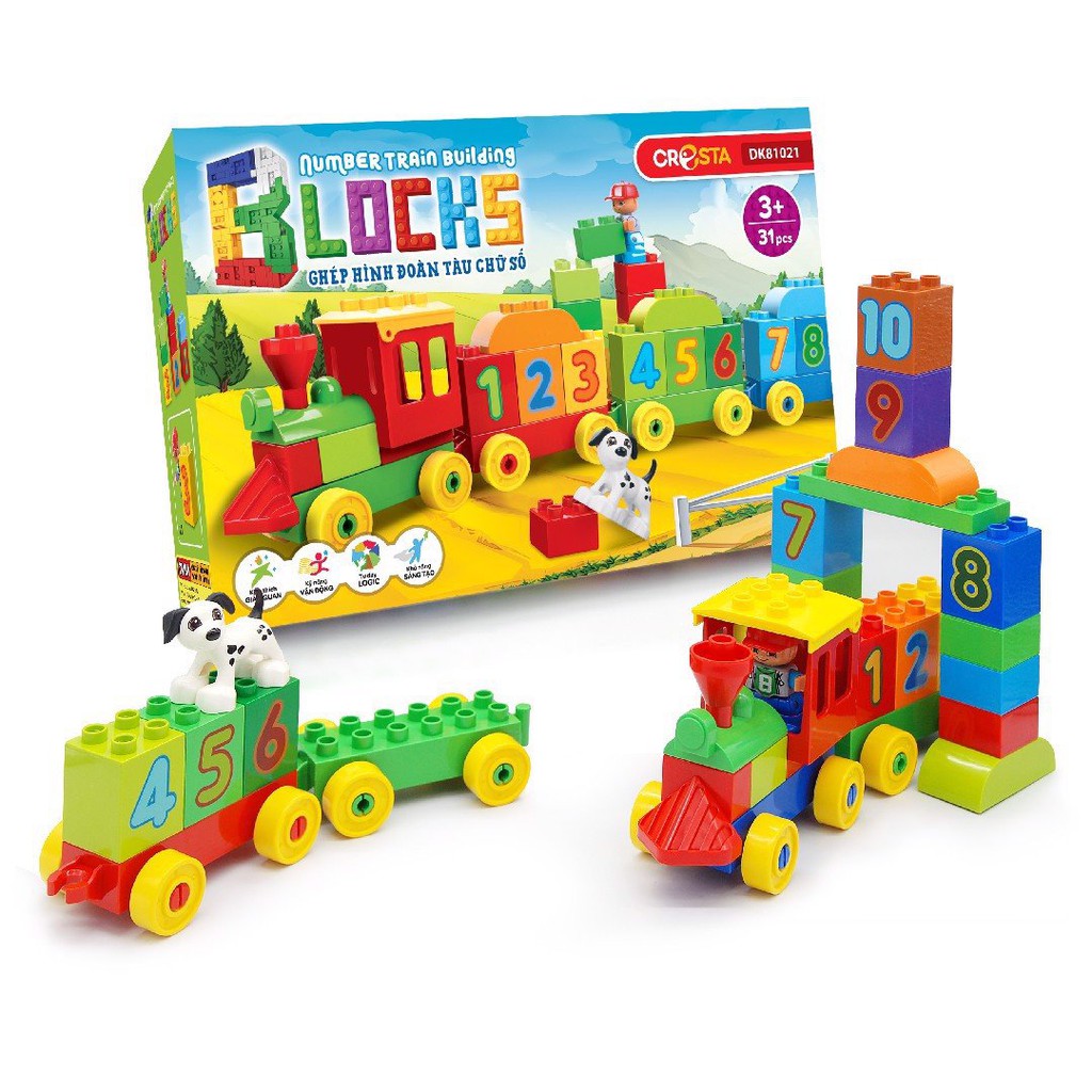 Đồ Chơi Duka: Ghép Hình - Đoàn Tàu Chữ Số DK81021