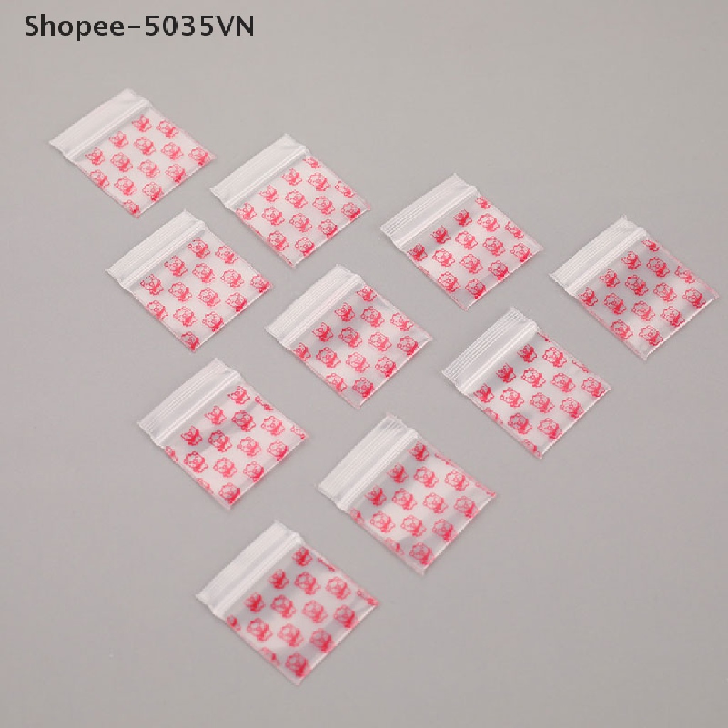 Set 100 Túi Zip Nhựa Mini Đựng Thuốc akindofstar1.vn