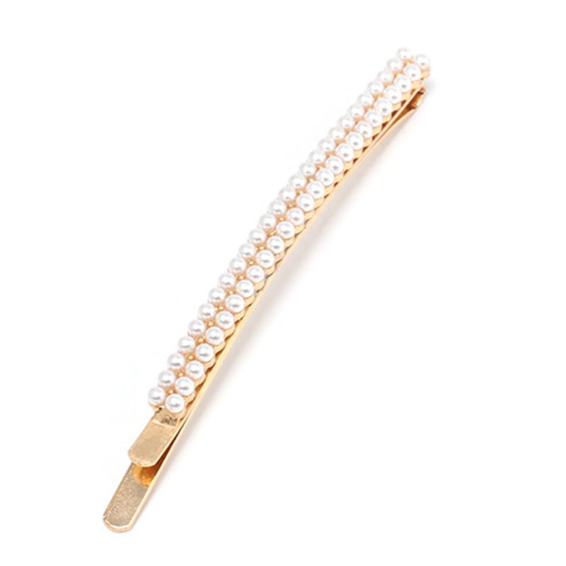 Kẹp Tóc Đính Đá / Ngọc Trai Giả Họa Tiết Hình Học / Ngôi Sao / Trái