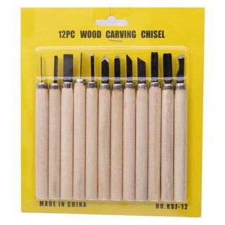 Bộ 12 dao khắc gỗ, dao tỉa dưa loại đẹp