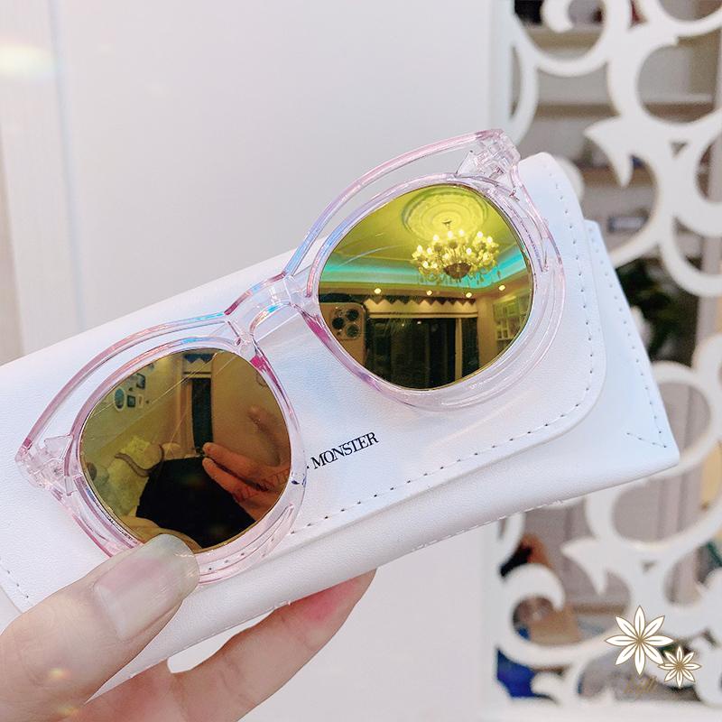 Mắt Kính Gọng Tròn Màu Đen Thời Trang Chất Lượng Cao Cho Bé