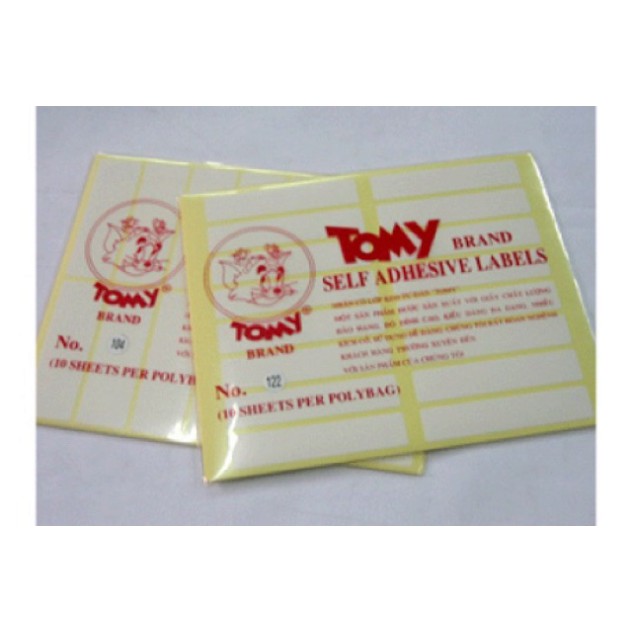 [G05] Giấy decal in mã vạch Tomy A5 S024