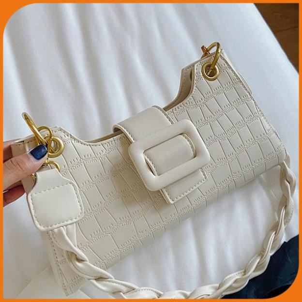 Túi xách nữ da mềm, túi xách nữ đẹp khóa gập hai dây đeo - LAHEE 104.37 | BigBuy360 - bigbuy360.vn