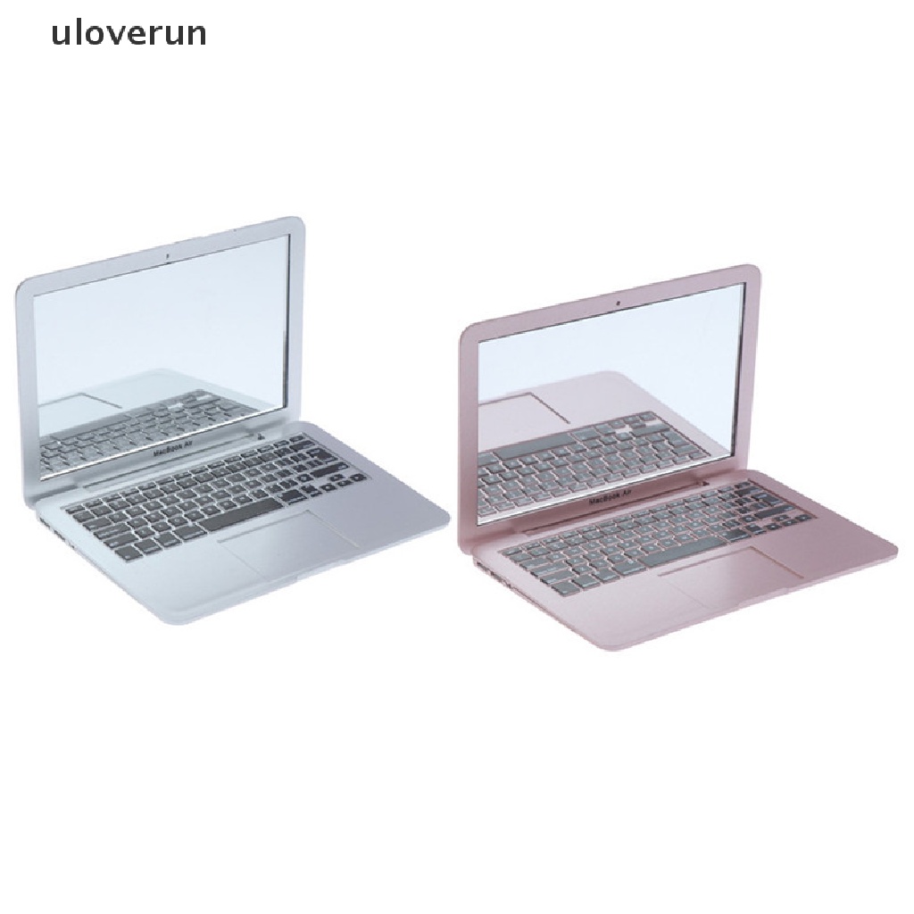 Gương Trang Điểm mini Kiểu Máy Tính Xách Tay Bỏ Túi Trong Suốt Cho Bé Gái