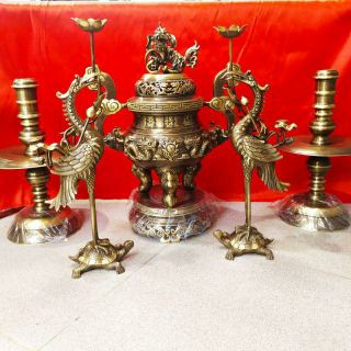 Bộ đỉnh rồng bằng Đồng đúc thủ công