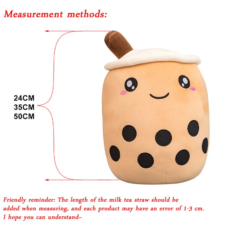 Thú Nhồi Bông Hình Ly Trà Sữa Dễ Thương 25Cm